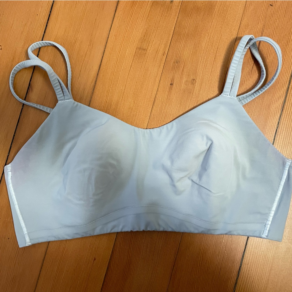Lululemon Like A Cloud Light Support Blue Gray Sports Bra M L 8 10